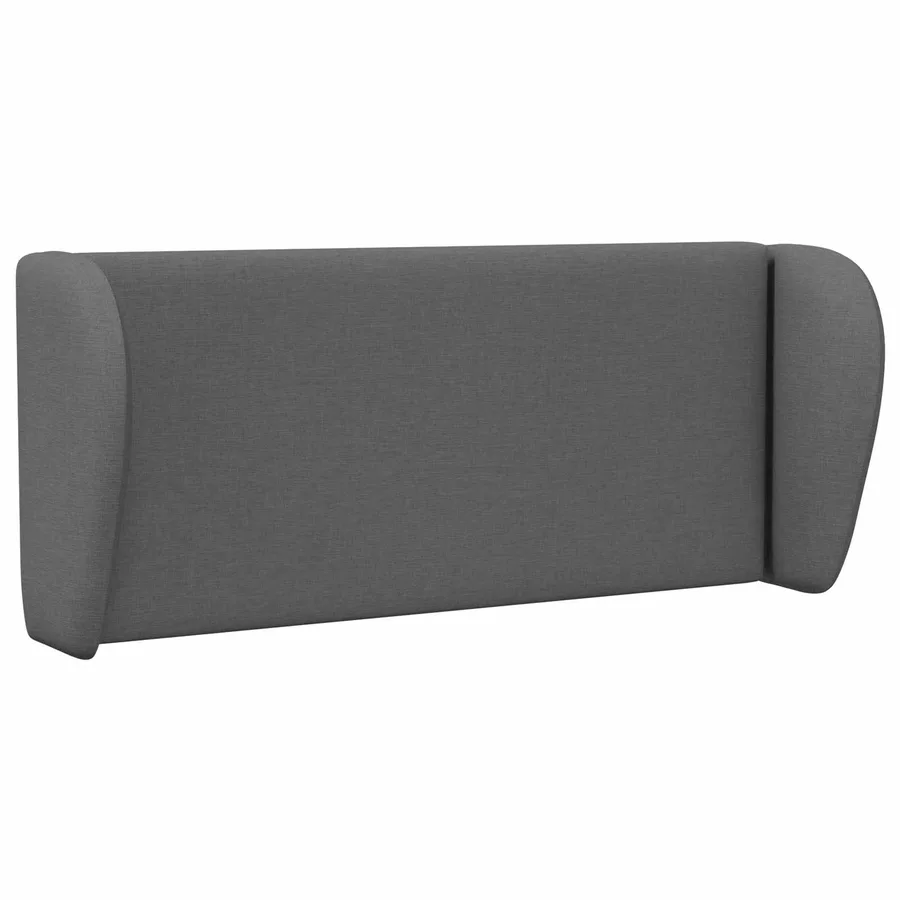 Oreille de tête de lit Gris Foncé 40 x 23 x 6 cm tissu - 3