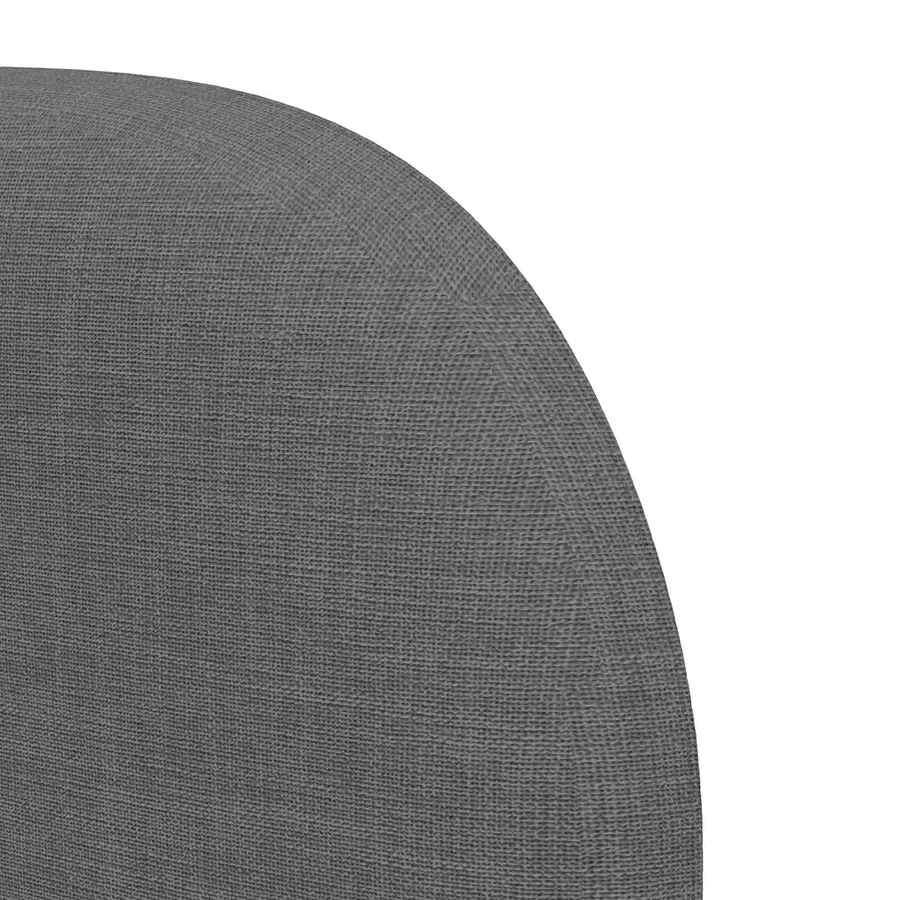 Oreille de tête de lit Gris Foncé 40 x 23 x 6 cm tissu - 9