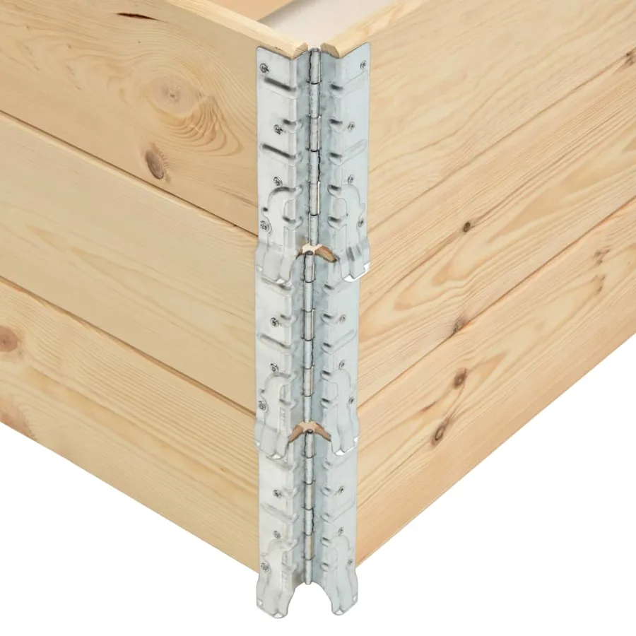 Jardinières surélevées 3 pcs 100x100 cm Bois de pin solide - 5
