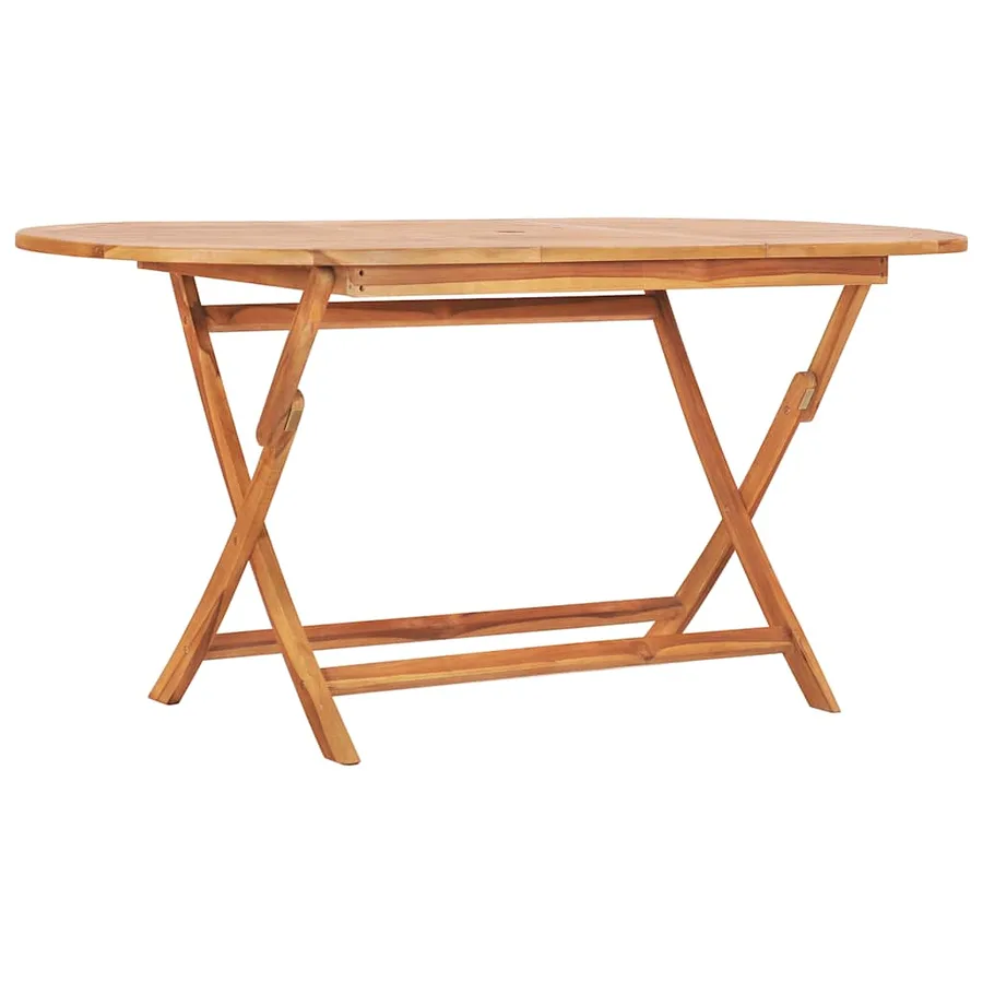 Ensemble à manger d'extérieur pliable 9 pcs Bois solide de teck - 4