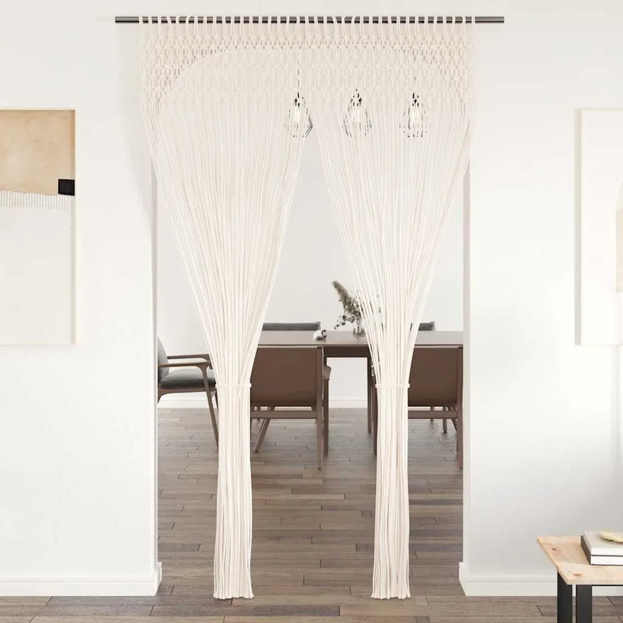 Rideau en macramé 140x240 cm Coton