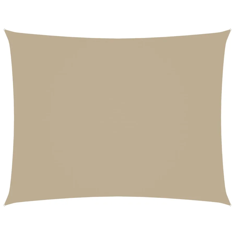 Voile de parasol tissu oxford rectangulaire 3,5x4,5 m beige - 2