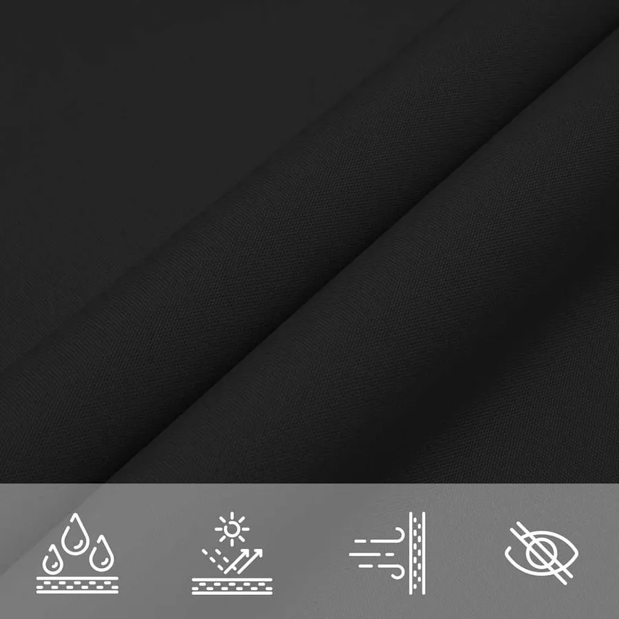 Voile de parasol tissu oxford triangulaire 3x4x4 m noir - 7