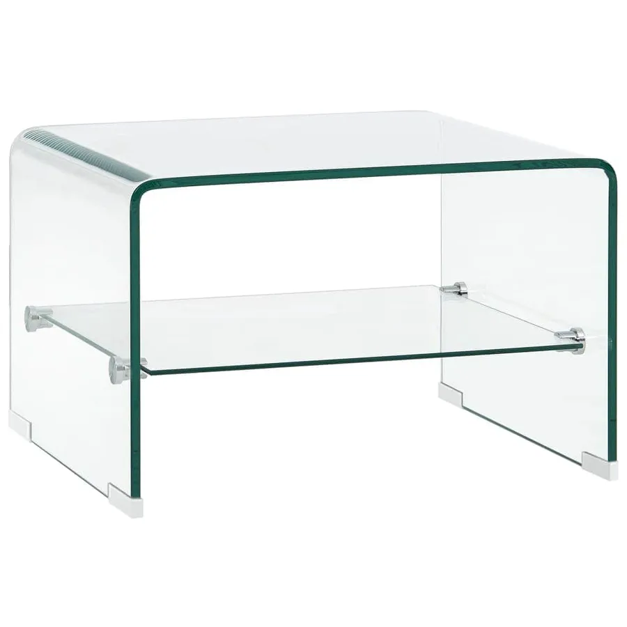 Table basse Clair 50x45x33 cm Verre trempé - 2