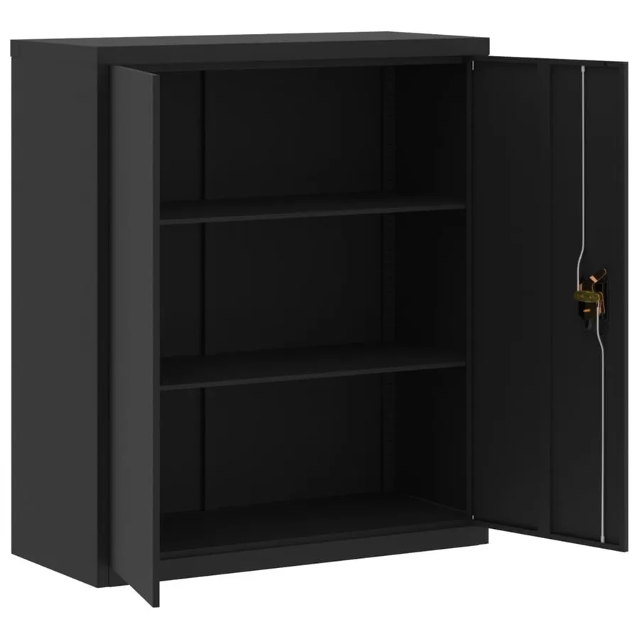 Classeur noir 90x40x145 cm acier - 9