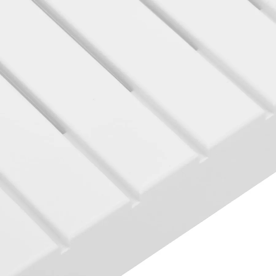 Salon de jardin 4 pcs avec coussins Plastique Blanc - 5