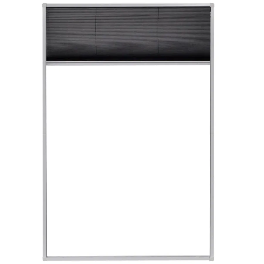 Moustiquaire plissée pour fenêtre Aluminium 80 x 120 cm - 3
