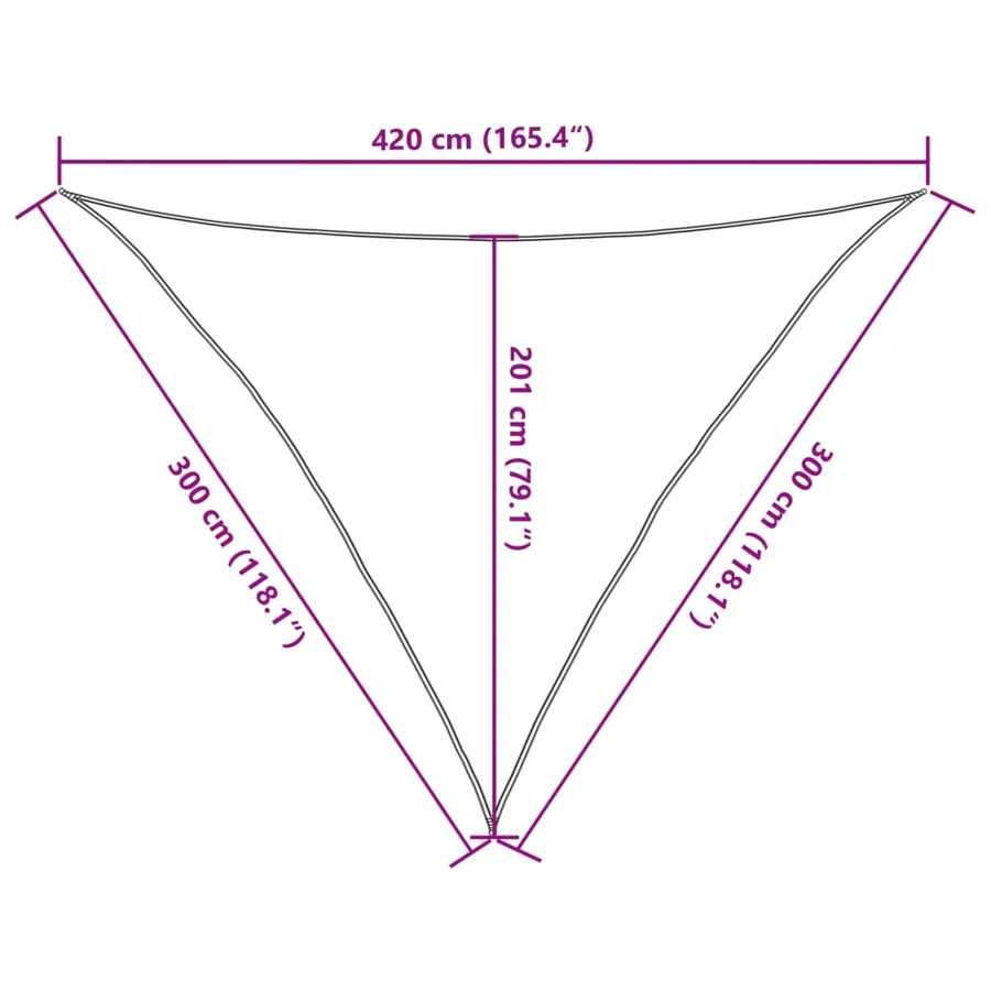 Voile d'ombrage 160 g/m² Blanc 3x3x4,2 m PEHD - 10