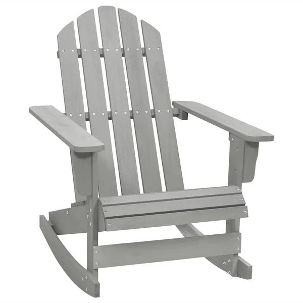 Chaise à bascule de jardin Bois Gris