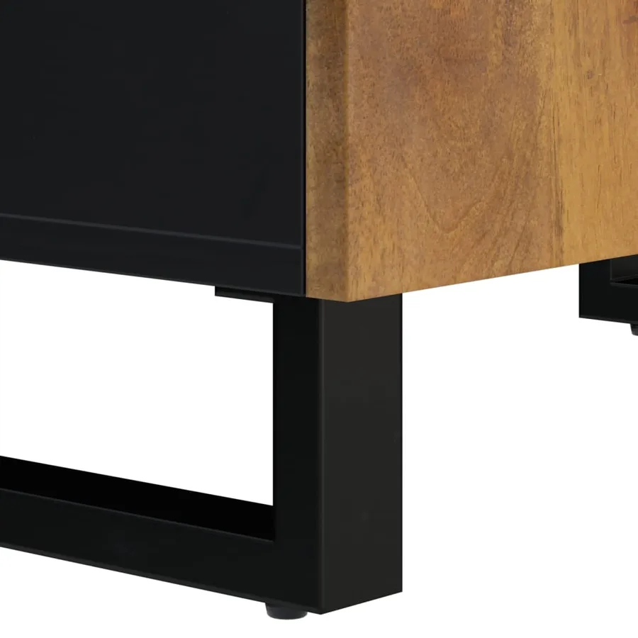 Ensemble de meubles salle de bain 2 pcs bois de manguier massif - 10