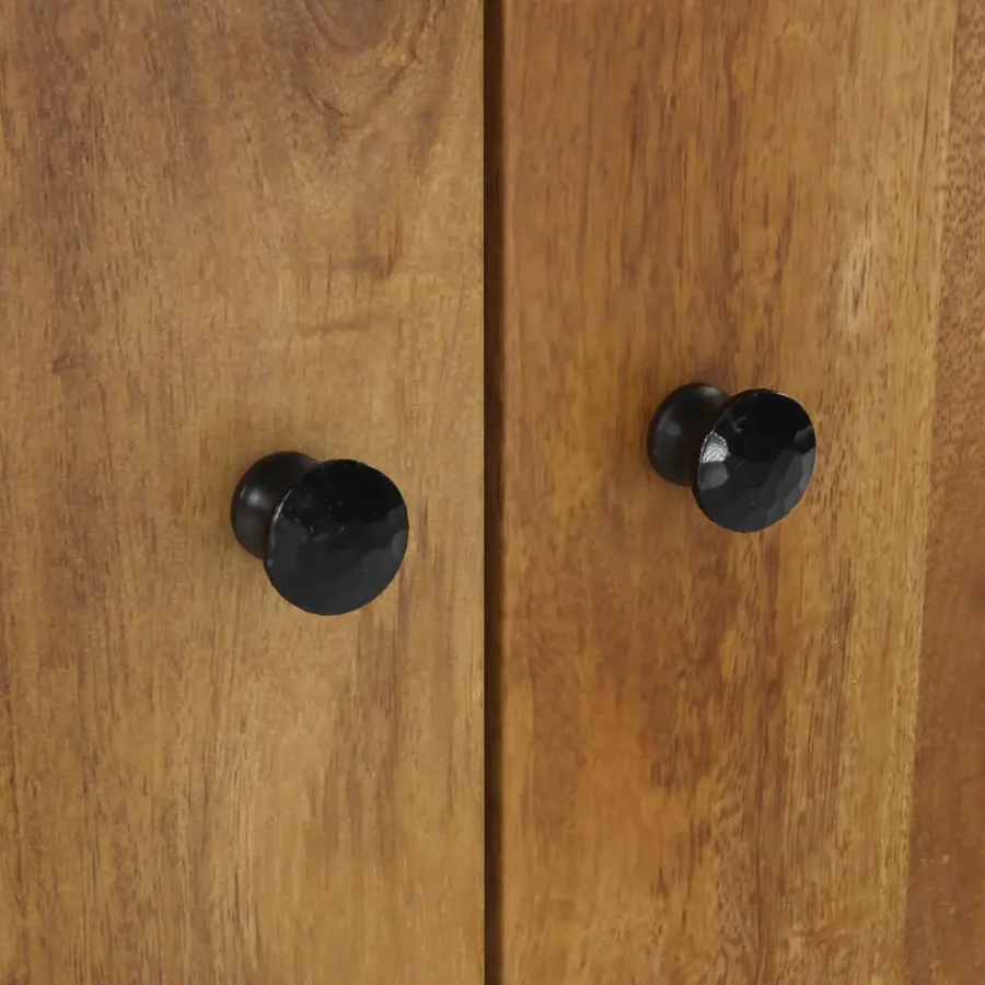 Ensemble de meubles salle de bain 2 pcs bois de manguier massif - 9