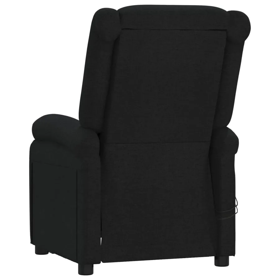 Fauteuil électrique de massage Noir Tissu - 6
