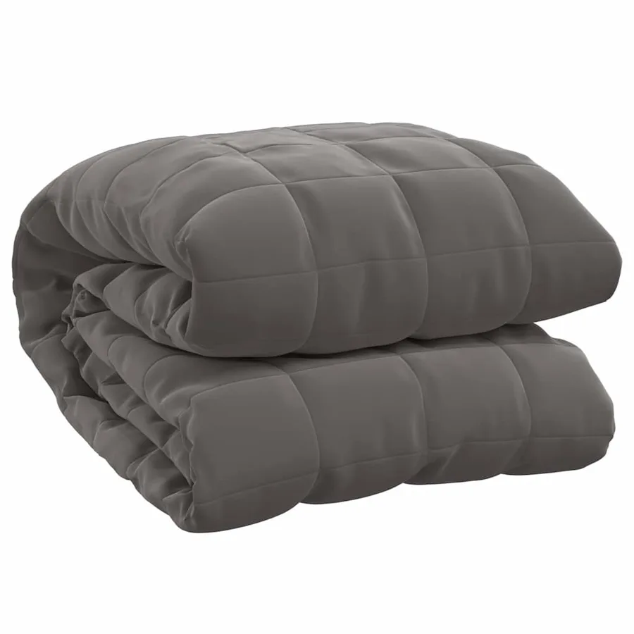 Couverture lestée Gris 220x235 cm 15 kg Tissu - 2