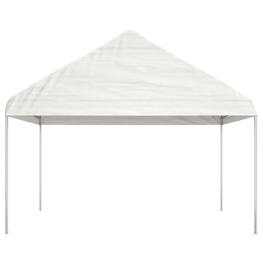 Belvédère avec toit blanc 11,15x4,08x3,22 m polyéthylène - 3