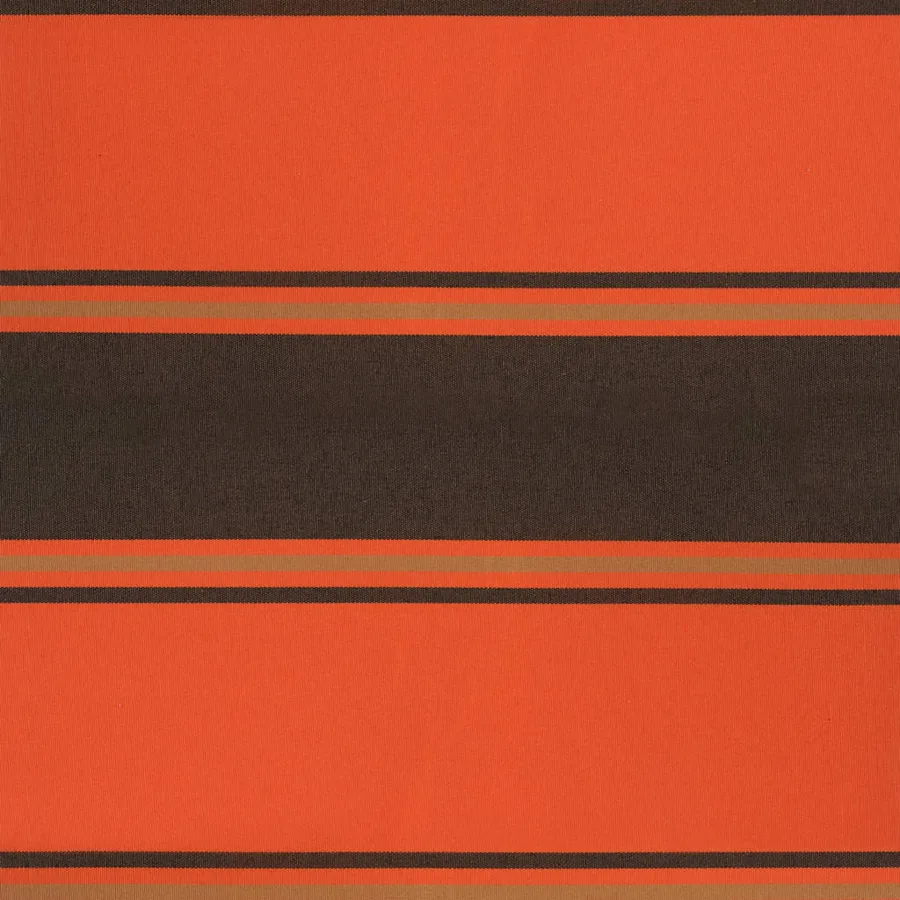 Auvent rétractable orange et marron 4x3 m tissu et aluminium - 8