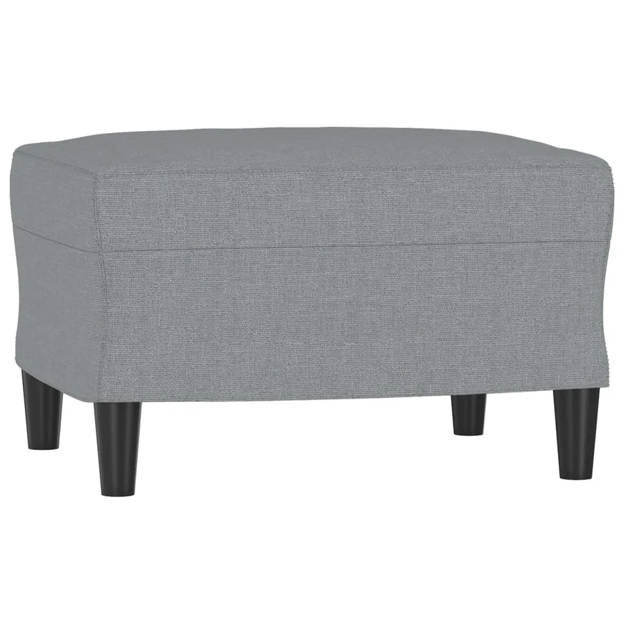 Repose-pied Gris clair 60x50x41 cm Tissu - 2