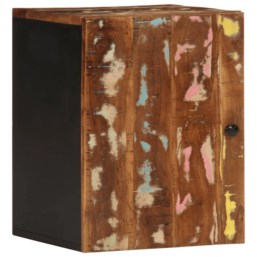 Armoire de salle de bain murale 38x33x48cm bois de récupération