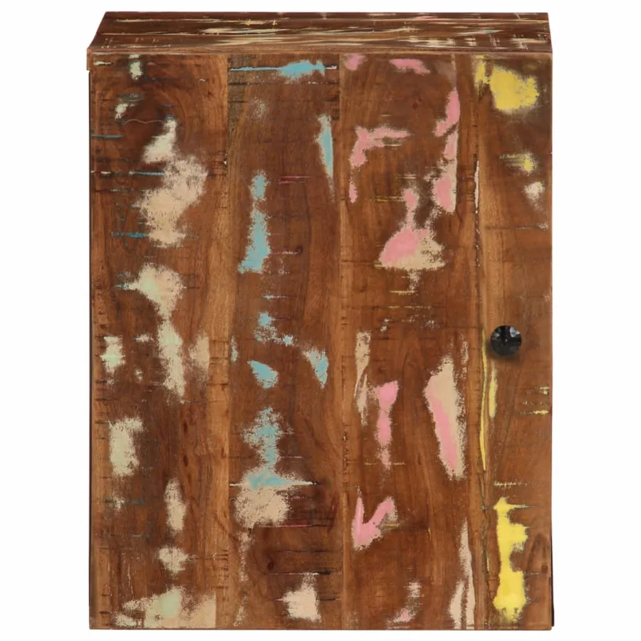 Armoire de salle de bain murale 38x33x48cm bois de récupération - 2