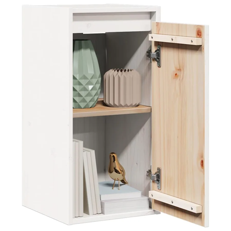 Armoires murales 2 pcs Blanc 30x30x60 cm Bois de pin massif - 4