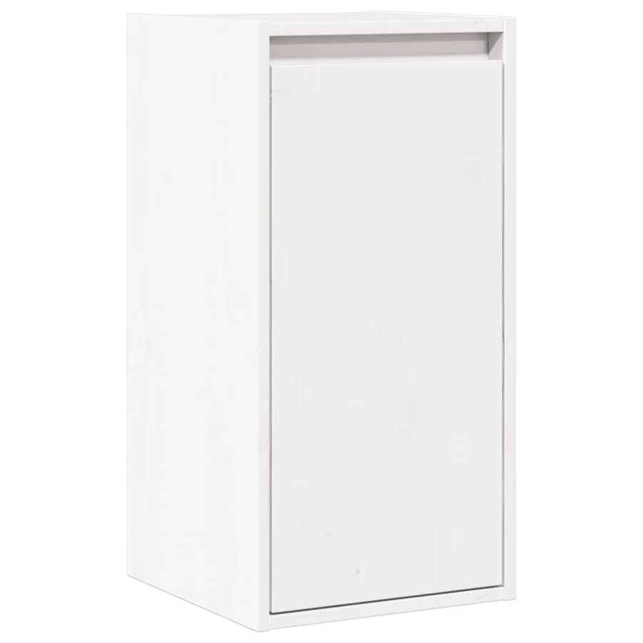 Armoires murales 2 pcs Blanc 30x30x60 cm Bois de pin massif - 7