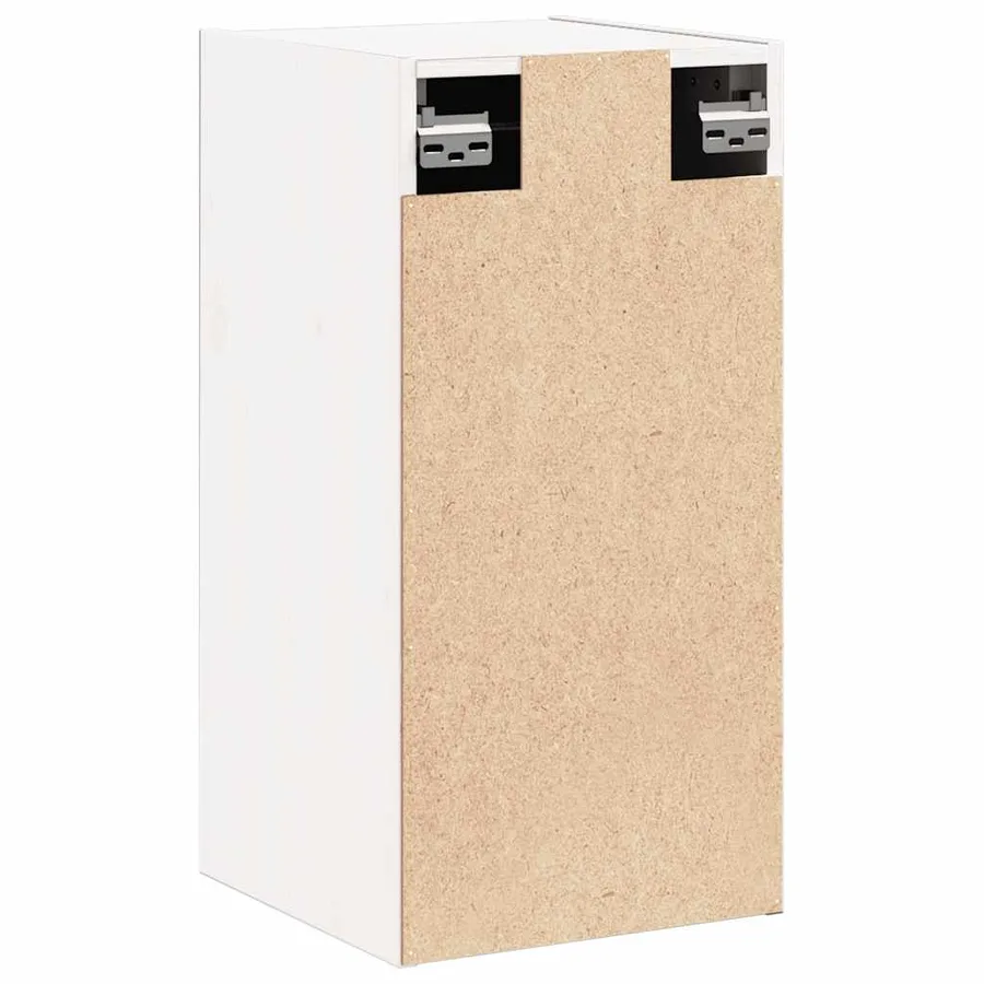 Armoires murales 2 pcs Blanc 30x30x60 cm Bois de pin massif - 9