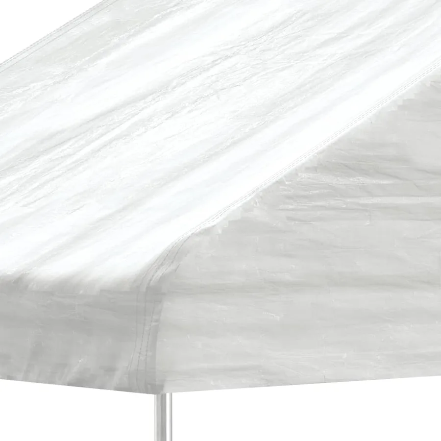 Belvédère avec toit blanc 6,69x4,08x3,22 m polyéthylène - 4
