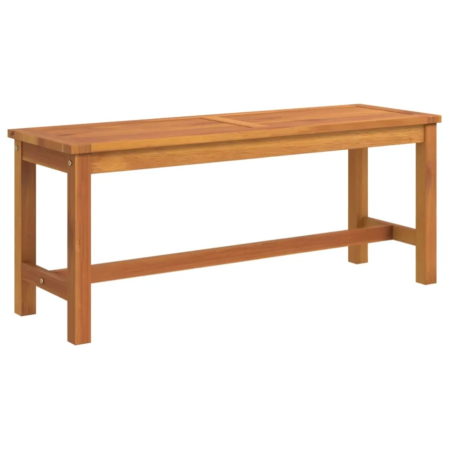 Banc de jardin 110x35x45 cm bois massif d'acacia - 2