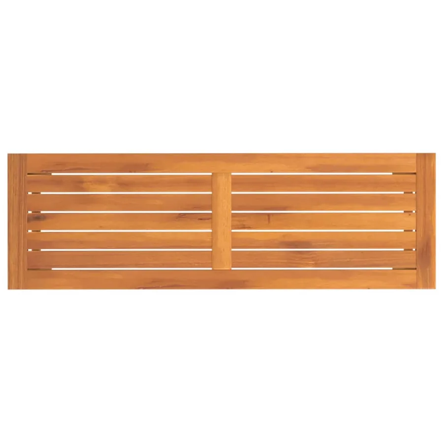 Banc de jardin 110x35x45 cm bois massif d'acacia - 5