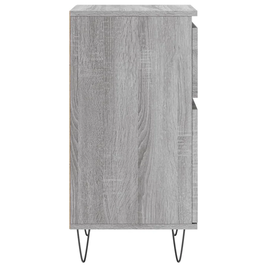 Buffet sonoma gris 40x35x70 cm bois d'ingénierie - 6