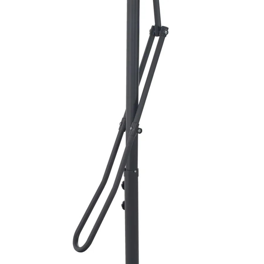 Parasol d'extérieur avec poteau en acier 250 x 250 cm Taupe - 6