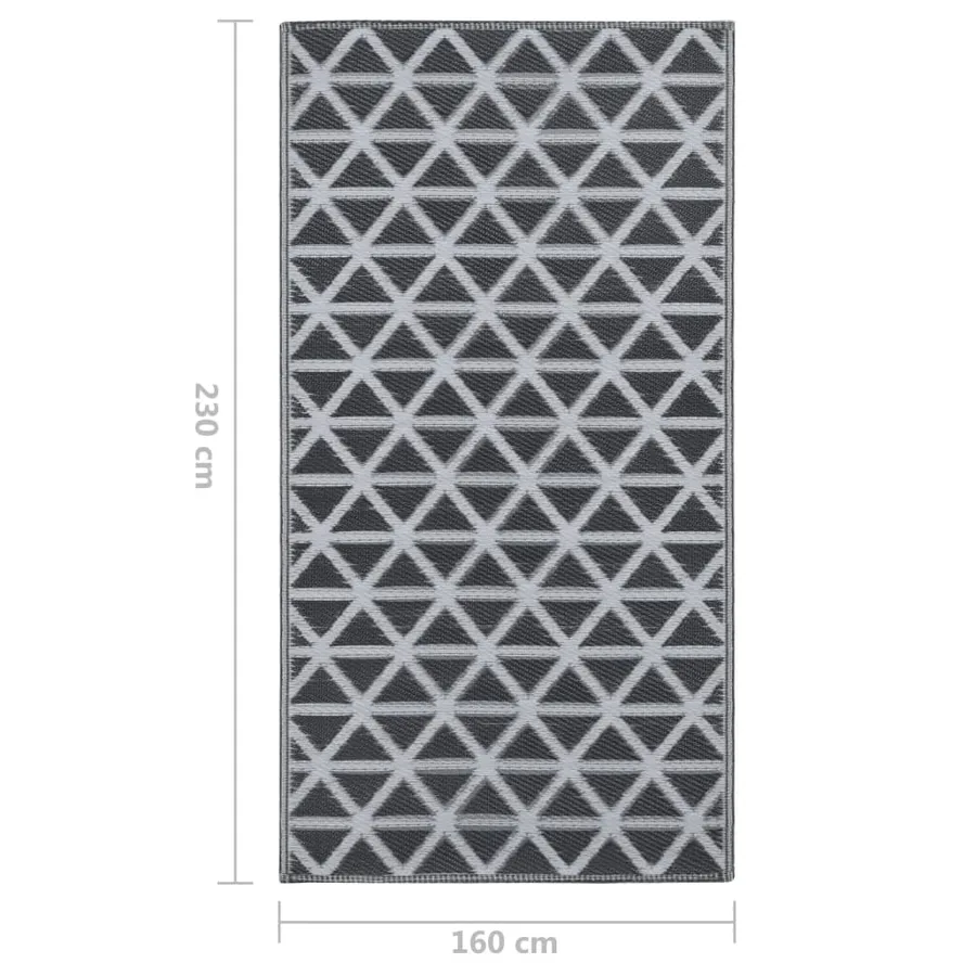 Tapis d'extérieur ARAKIL Noir 160x230 cm PP - 7