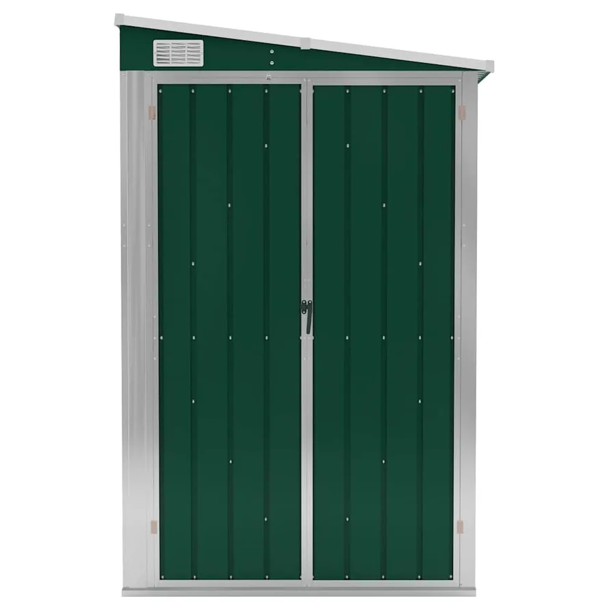 Abri de jardin mural Vert 118x288x178 cm Métal galvanisé - 3