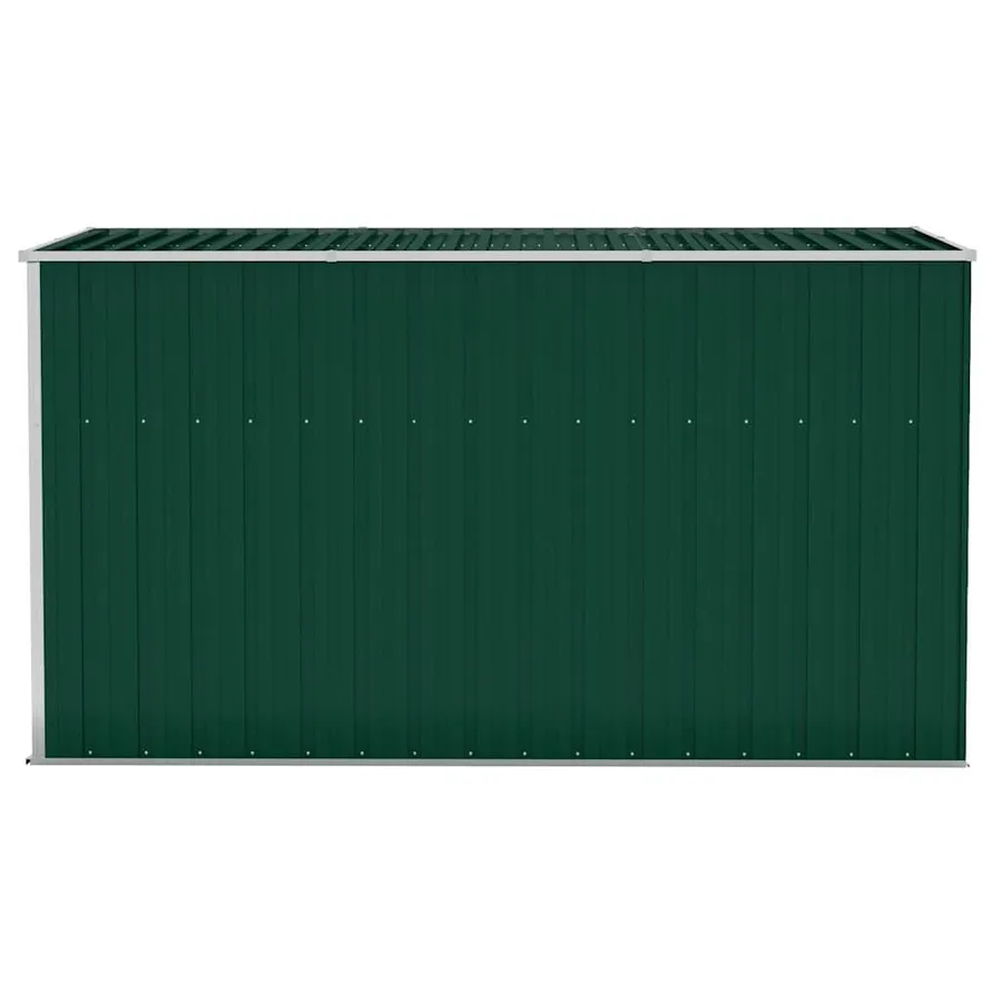Abri de jardin mural Vert 118x288x178 cm Métal galvanisé - 4