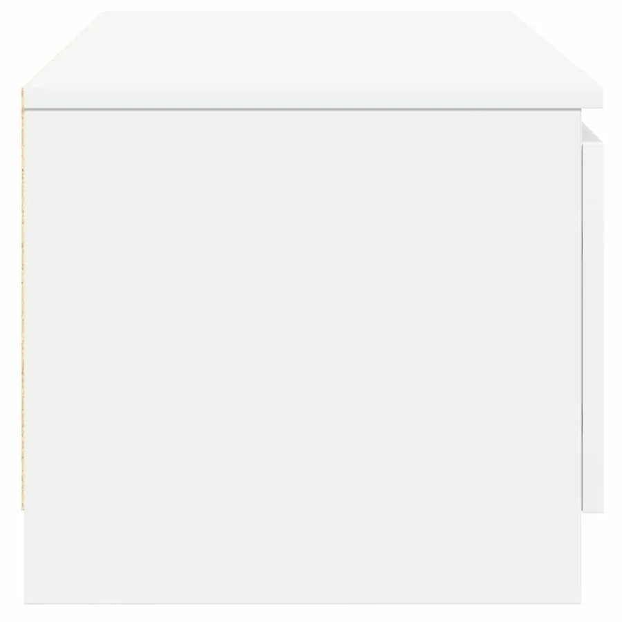 Meuble TV Blanc 140x40x35,5 cm Bois d'ingénierie - 7