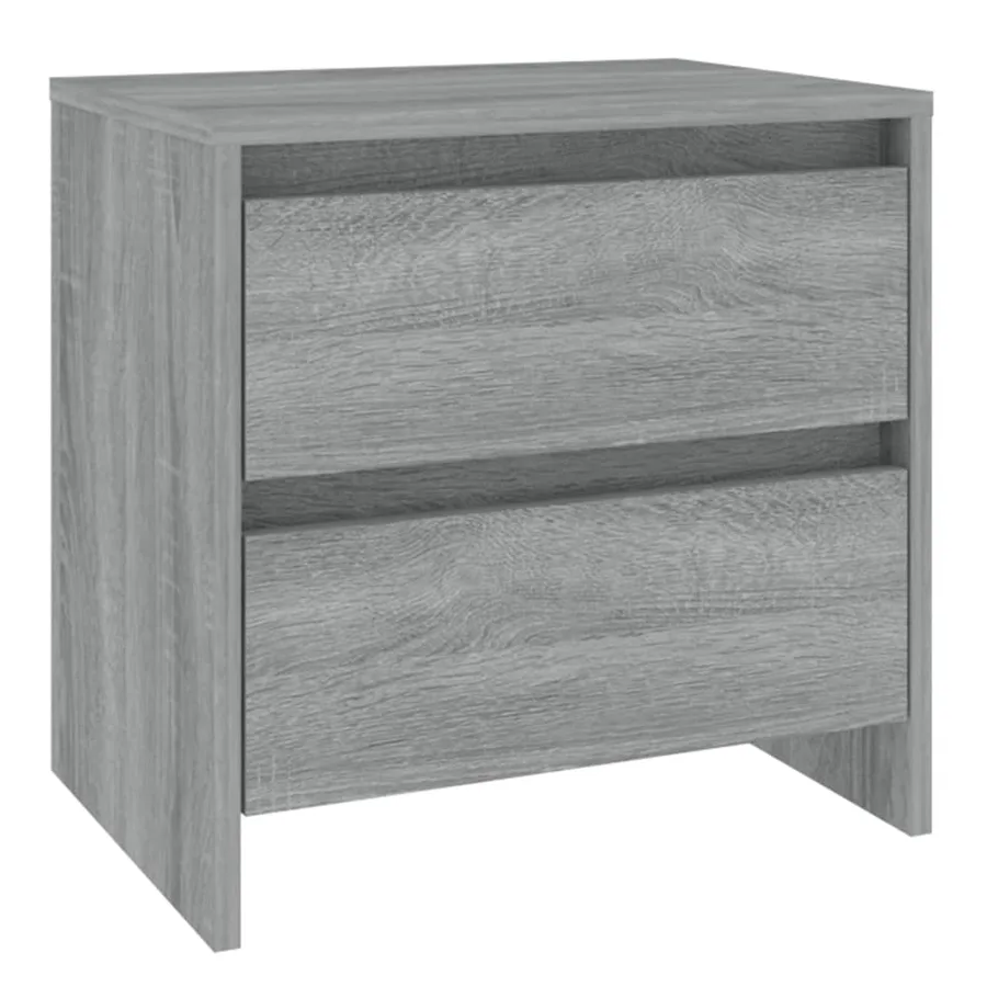 Tables de chevet 2 pcs sonoma gris 45x34,5x44,5 cm - 3