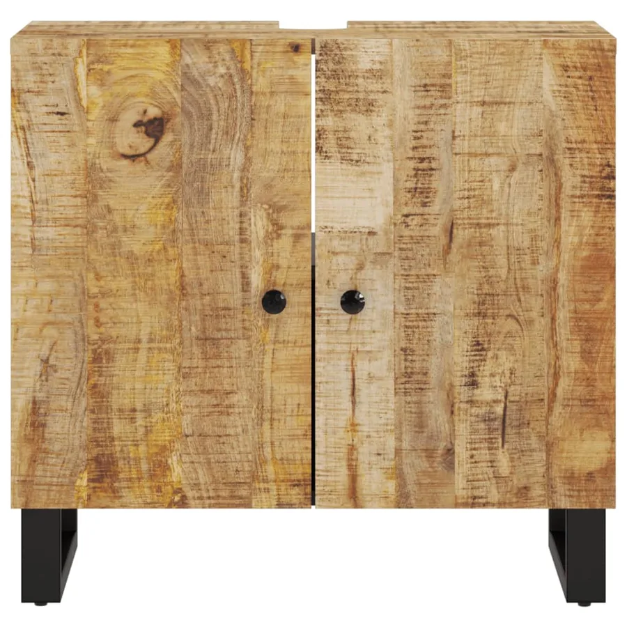 Meuble d'évier 62x33x58 cm bois de manguier et d'ingénierie - 4