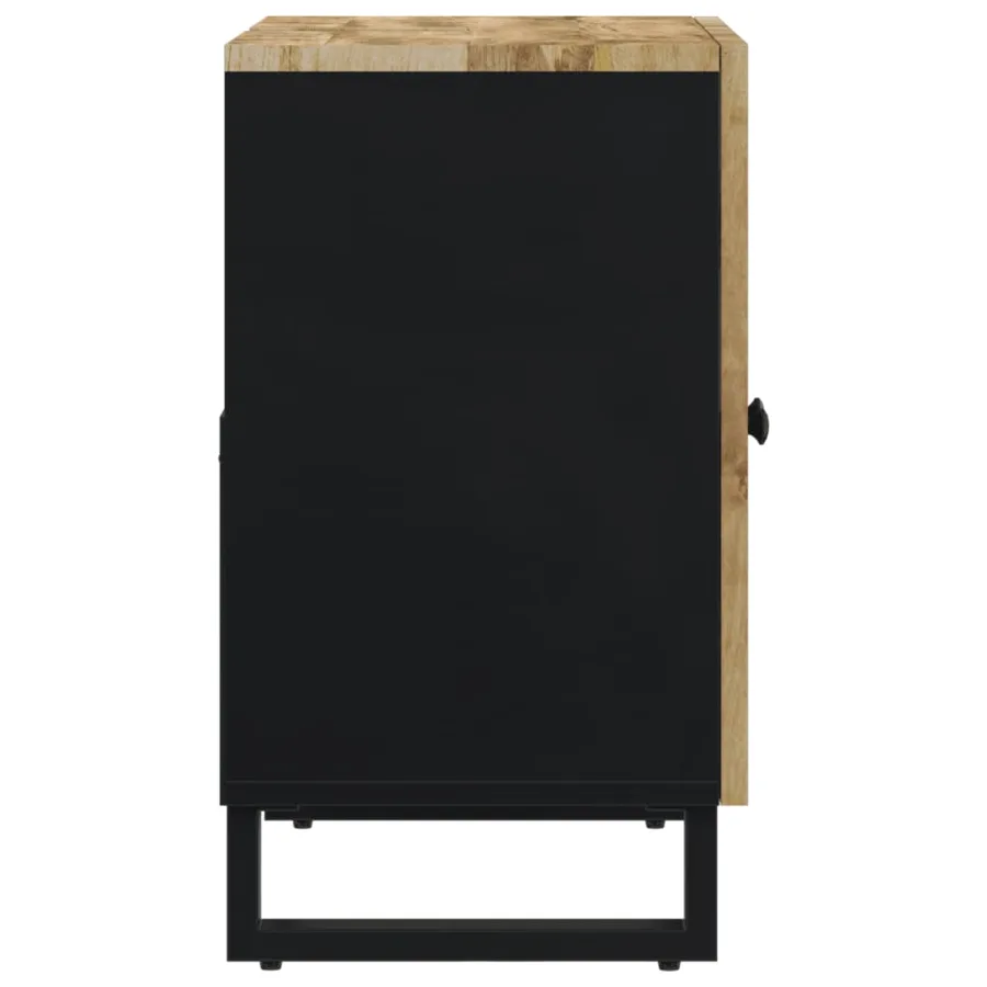 Meuble d'évier 62x33x58 cm bois de manguier et d'ingénierie - 5