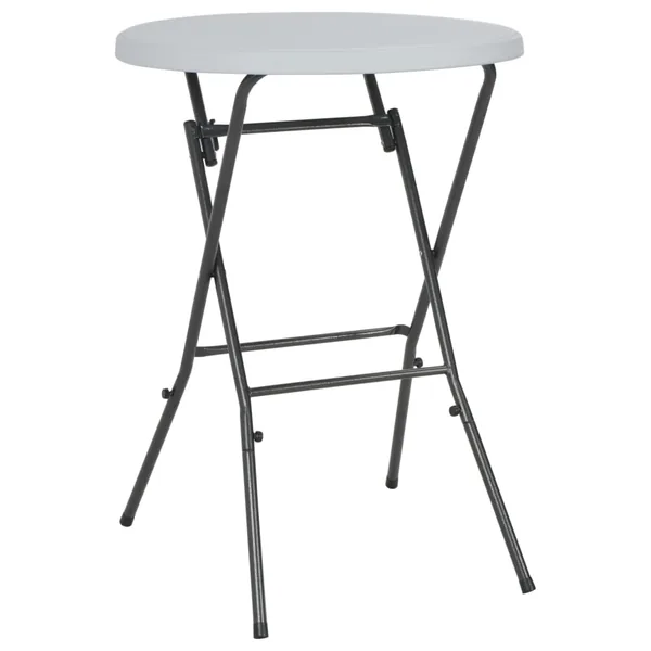Table de bar pliante Blanc 80 x 110 cm PEHD