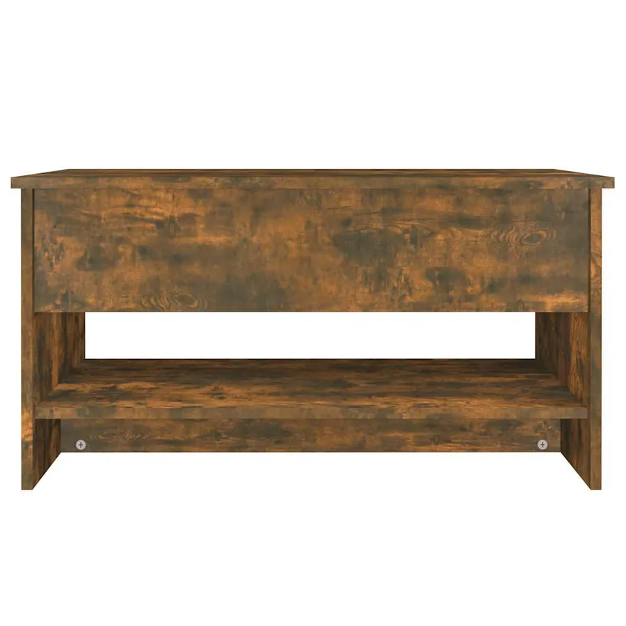 Table basse Chêne fumé 80x50x40 cm Bois d'ingénierie - 6