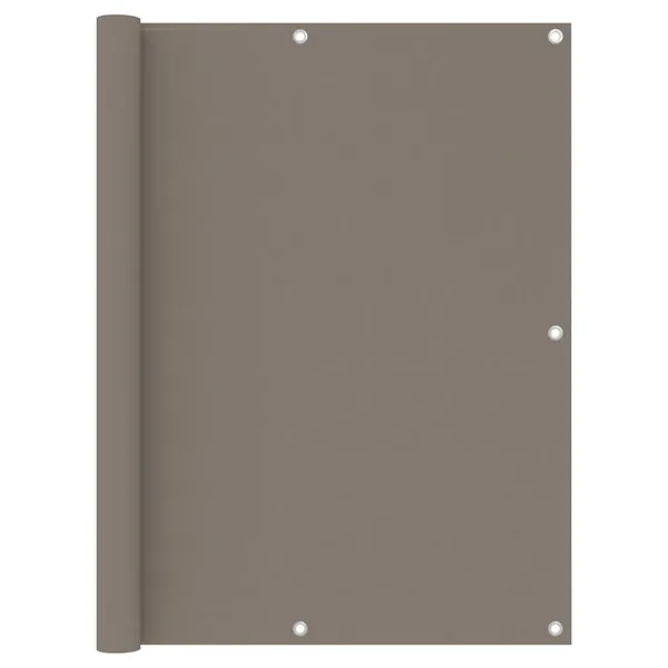 Écran de balcon Taupe 120x500 cm Tissu Oxford
