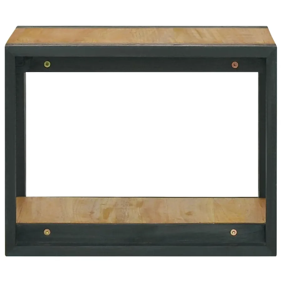 Armoire murale de salle de bain 45x45x35 cm Teck solide - 3