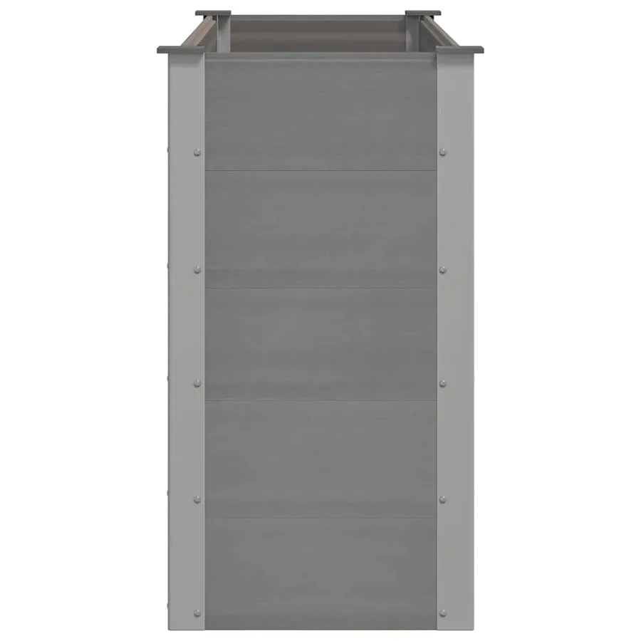 Lit surélevé de jardin WPC 150x50x91 cm Gris - 4