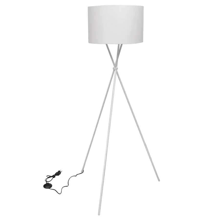 Lampadaire avec support Blanc 139 cm
