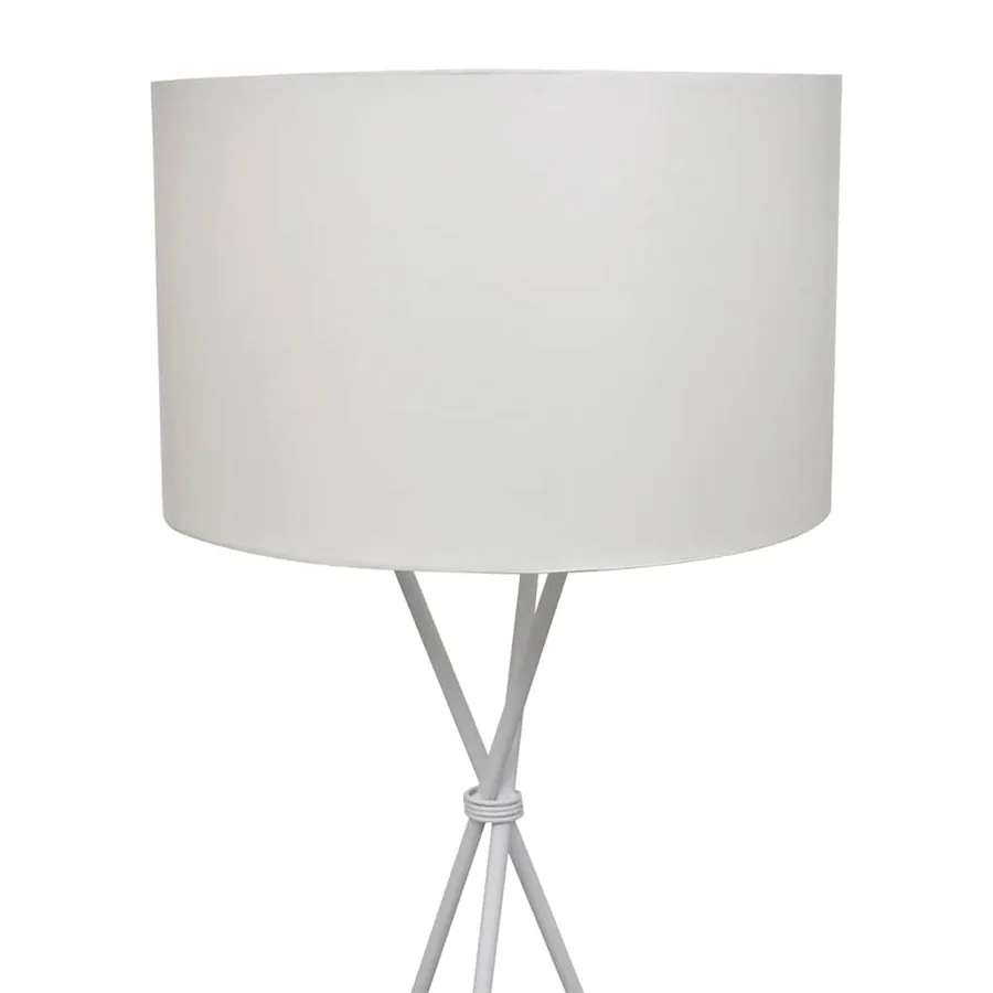 Lampadaire avec support Blanc 139 cm - 2