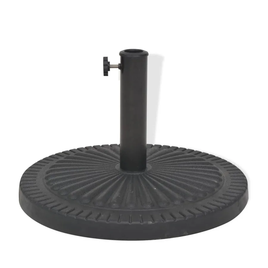 Socle de parasol Résine Rond Noir 14 kg - 3