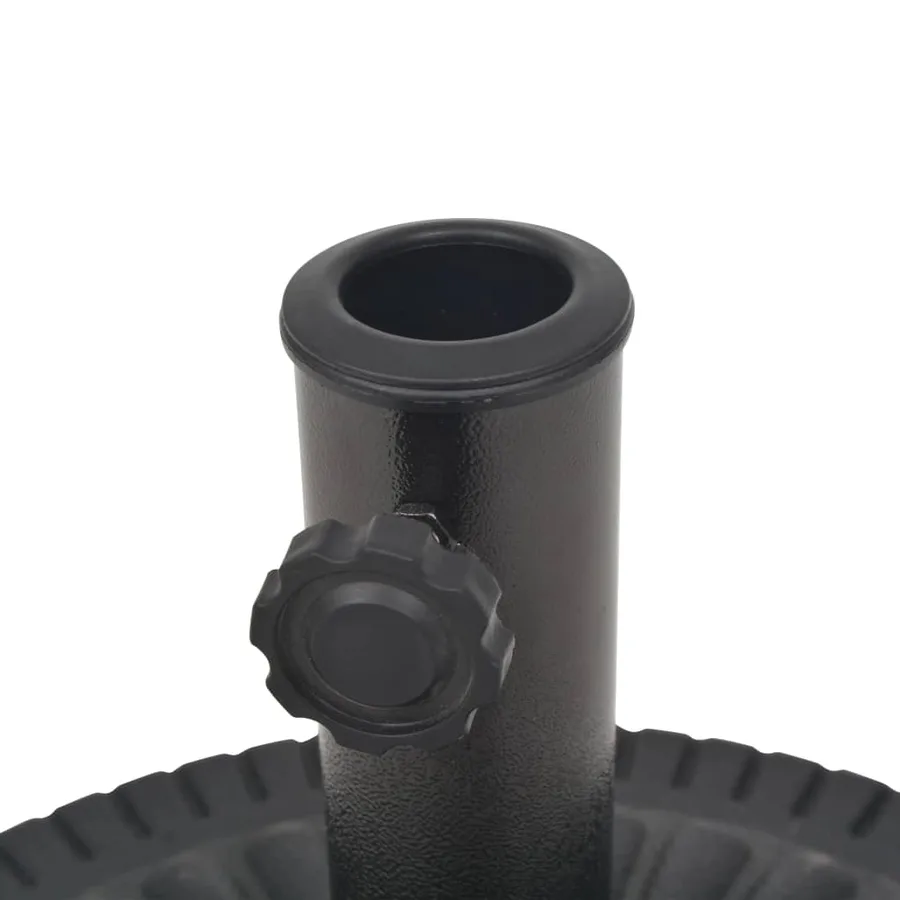 Socle de parasol Résine Rond Noir 14 kg - 6