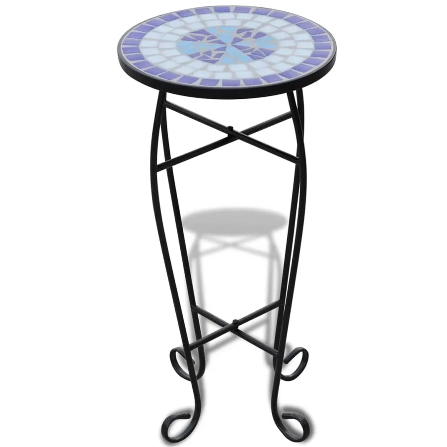 Table d'appoint Mosaïque Bleu et blanc - 2