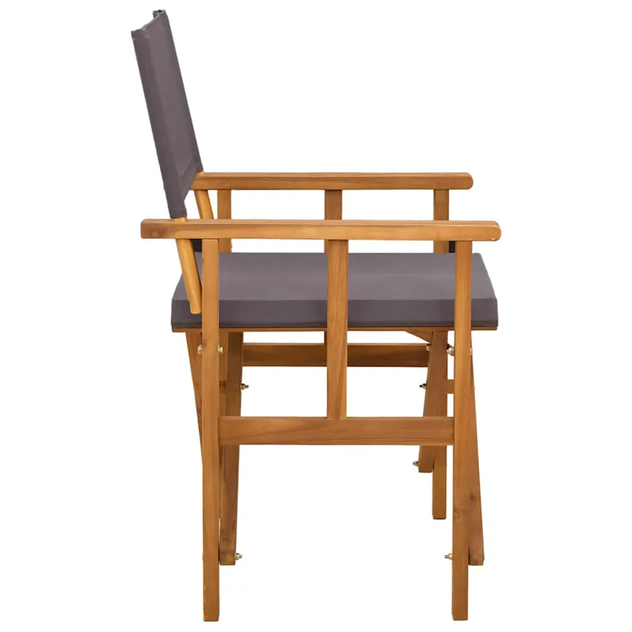 Chaises de metteur en scène lot de 2 Bois massif d'acacia - 4