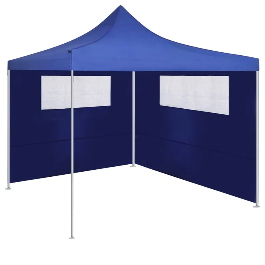 Parois latérales de belvédère avec fenêtres 2 pcs Bleu - 3