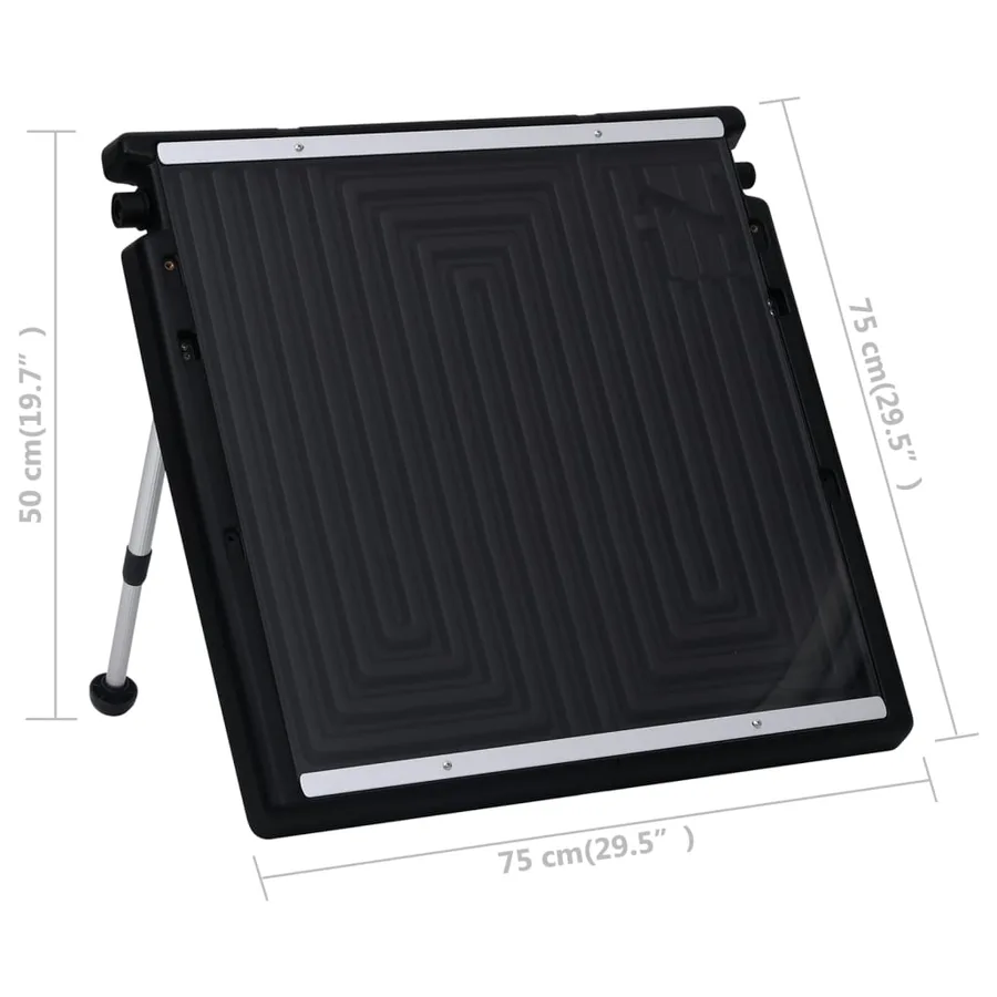 Panneau de chauffage solaire à double piscine 150x75 cm - 13